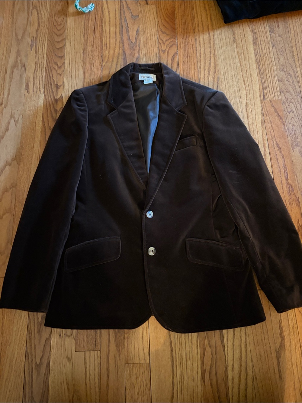 Persona Chocolate Brown Velvet Blazer